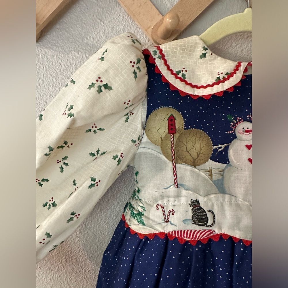 Vintage Daisy Kingdom Simplicity Christmas Winter Dress Sz 4 - Picture 9 of 16